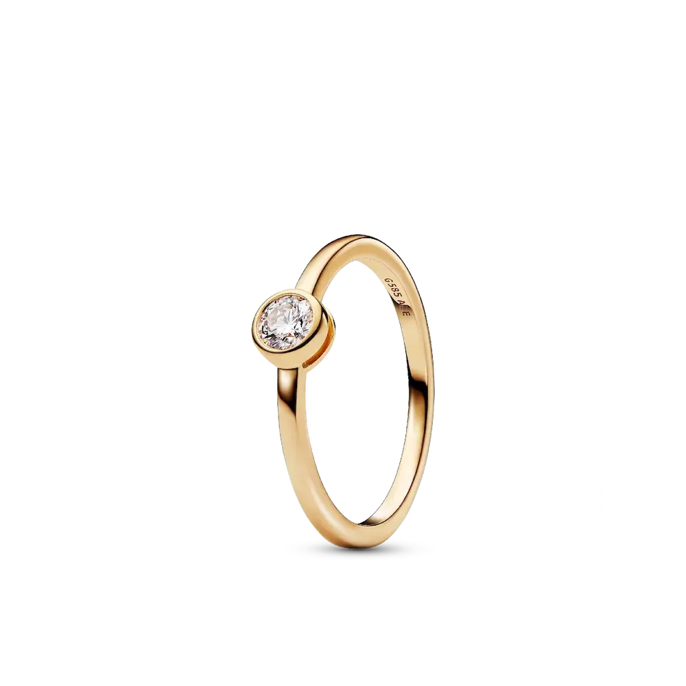 Pandora Era Bezel 14k Gold Lab-grown Diamond Ring