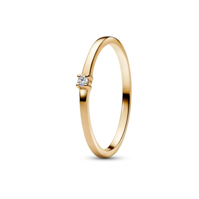 Pandora Era 14k Gold Lab-grown Diamond Single Stone Ring - Image 2