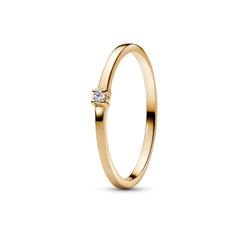 153630C01_RGB.webp Pandora Era 14k Gold Lab-grown Diamond Single Stone Ring - Image 1