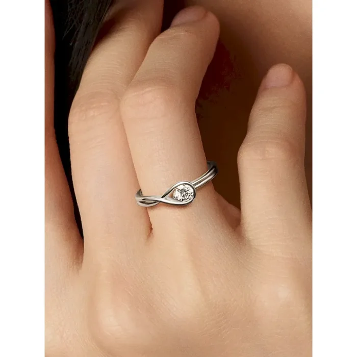 Pandora Infinite 14k White Gold Lab-grown Diamond Ring - Image 2