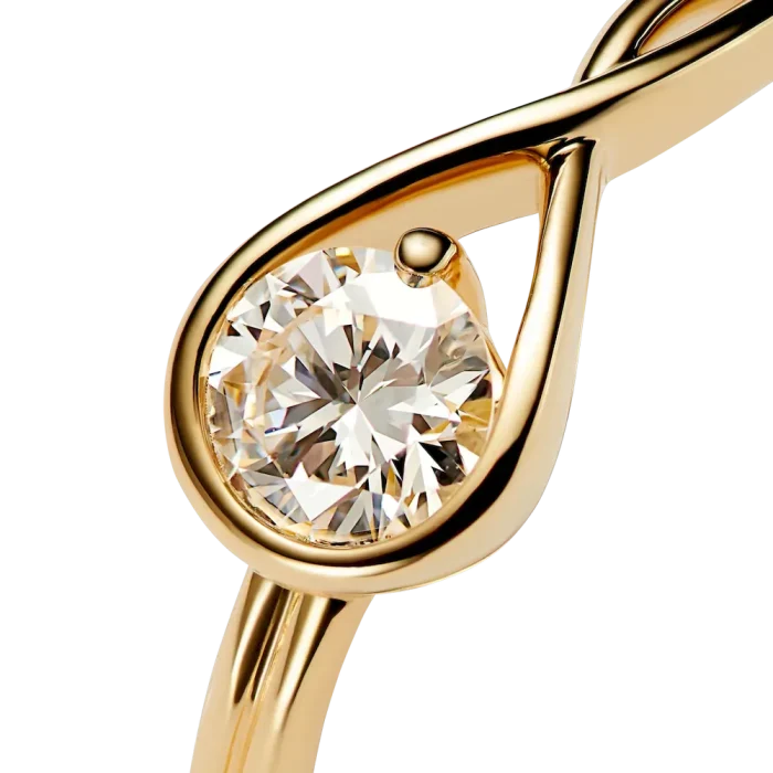 Pandora Infinite 14k Gold Lab-grown Diamond Ring - Image 6