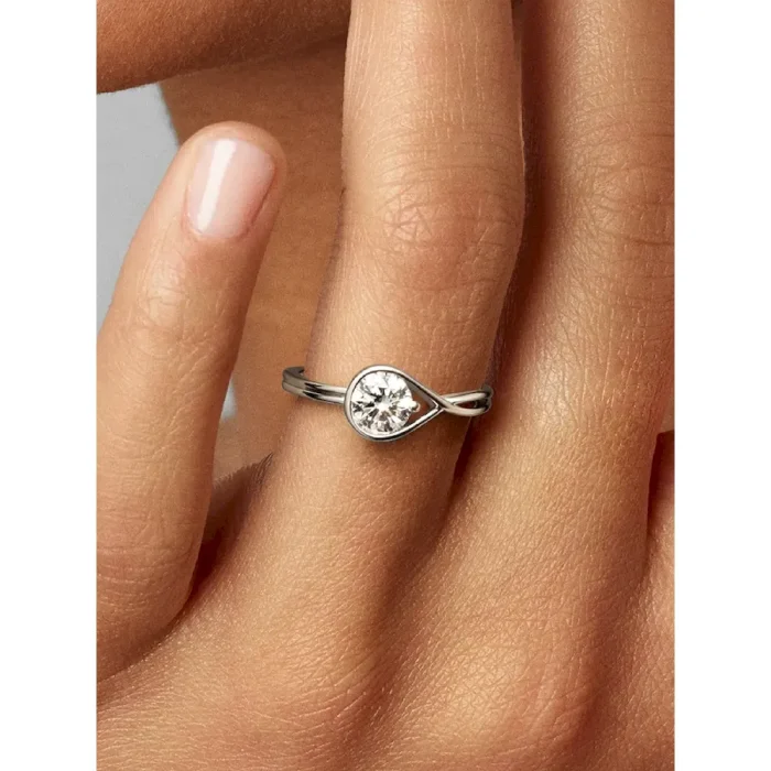 FINAL SALE - Pandora Infinite 14k White Gold Lab-grown Diamond Ring - Image 2