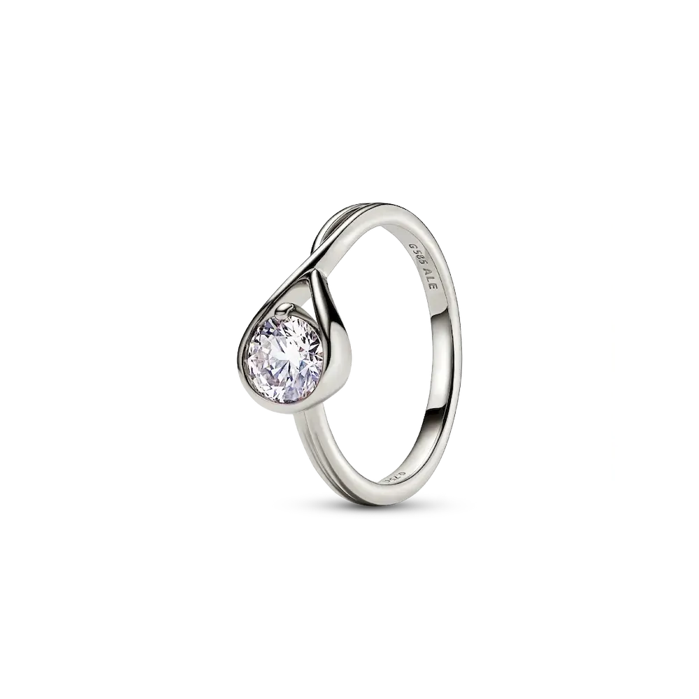 FINAL SALE - Pandora Infinite 14k White Gold Lab-grown Diamond Ring