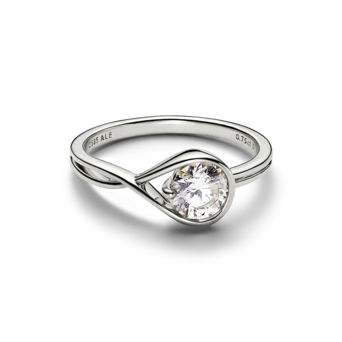 FINAL SALE - Pandora Infinite 14k White Gold Lab-grown Diamond Ring - Image 4