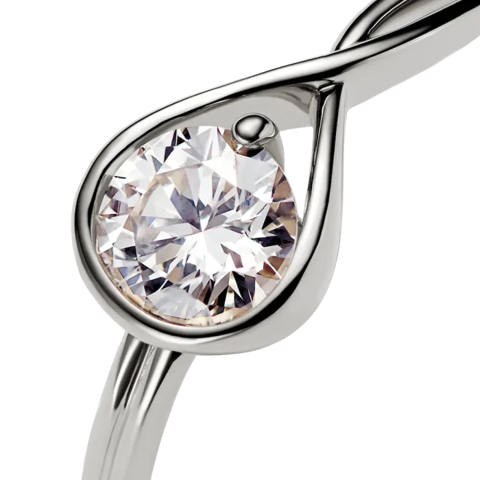 FINAL SALE - Pandora Infinite 14k White Gold Lab-grown Diamond Ring - Image 5