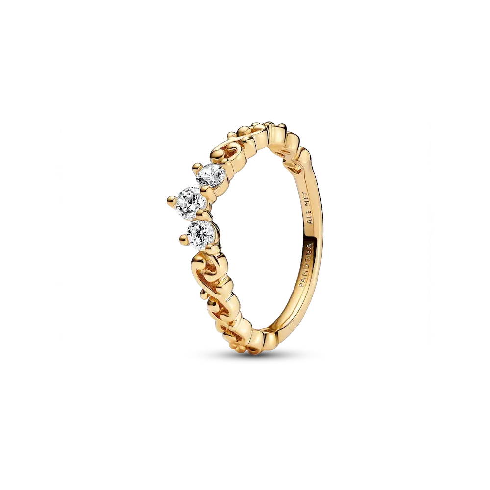 Regal Swirl Tiara Ring