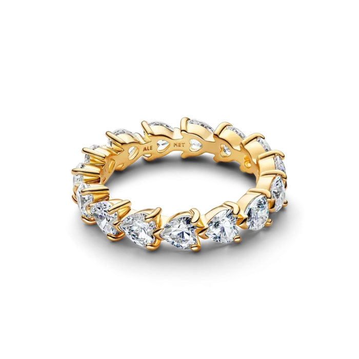 Band of Clear Hearts Ring - Image 2