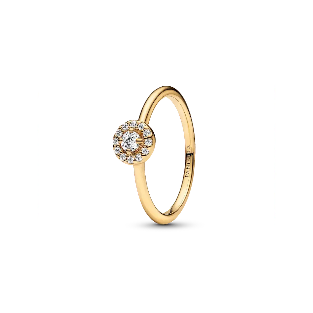 Round Pave Halo Ring