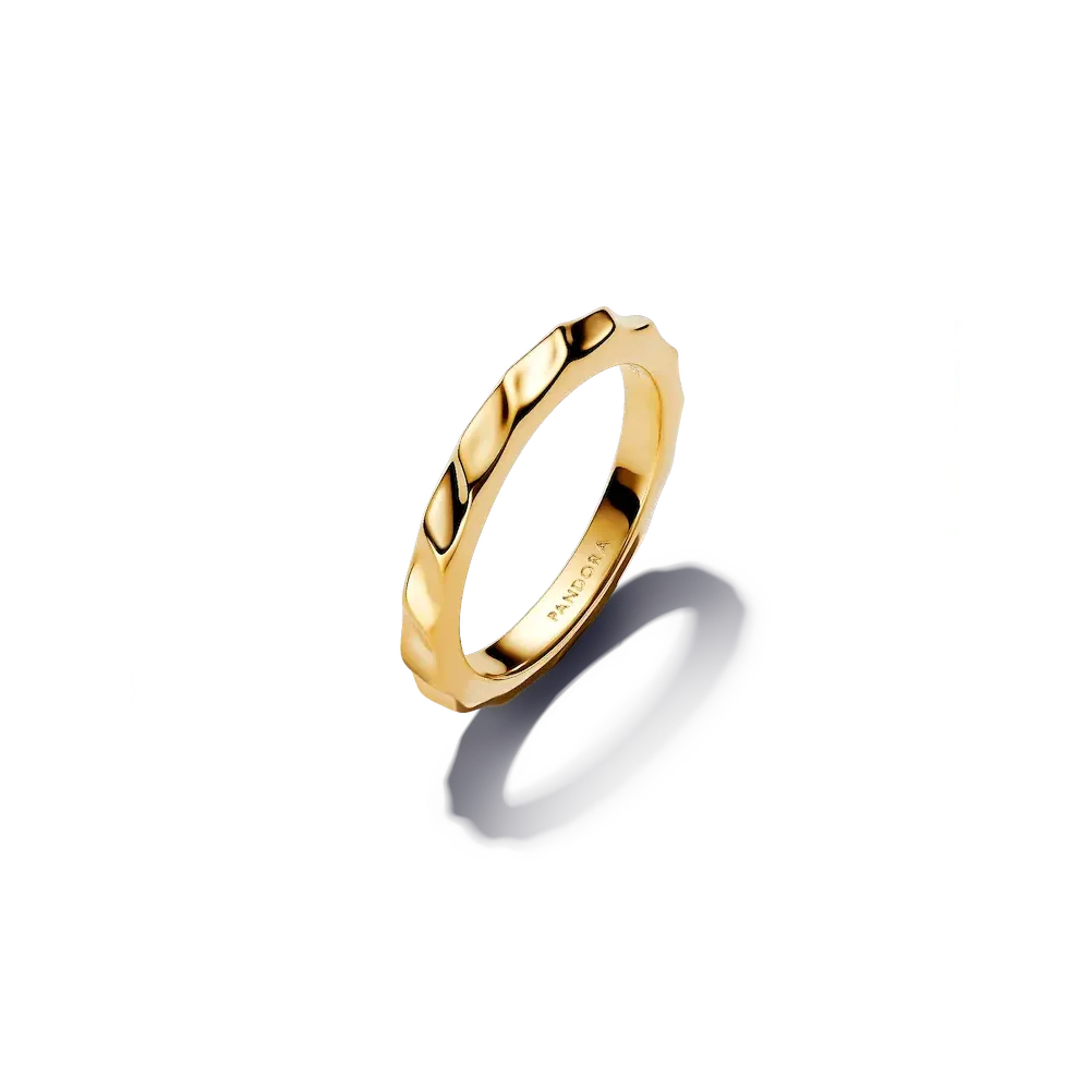 Two-Tone Ripple Effect Ring Set