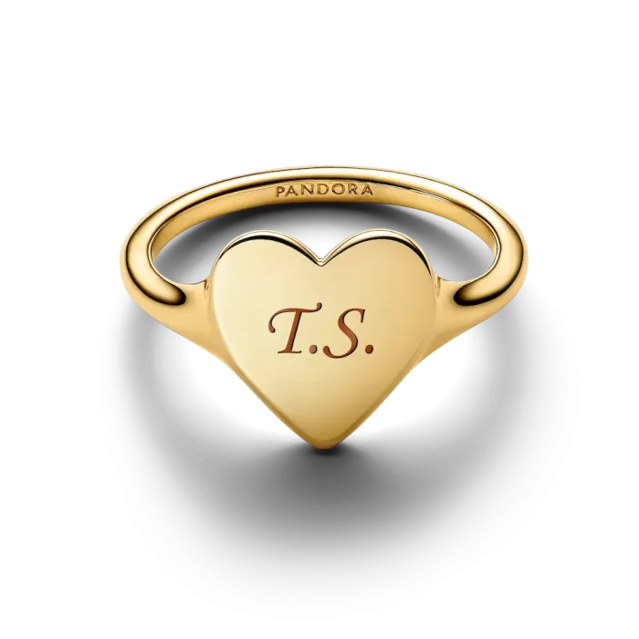 Engravable Love Notes Heart Ring Set - Image 8