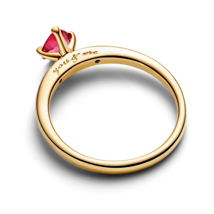 Sparkling Red Heart Ring - Image 5