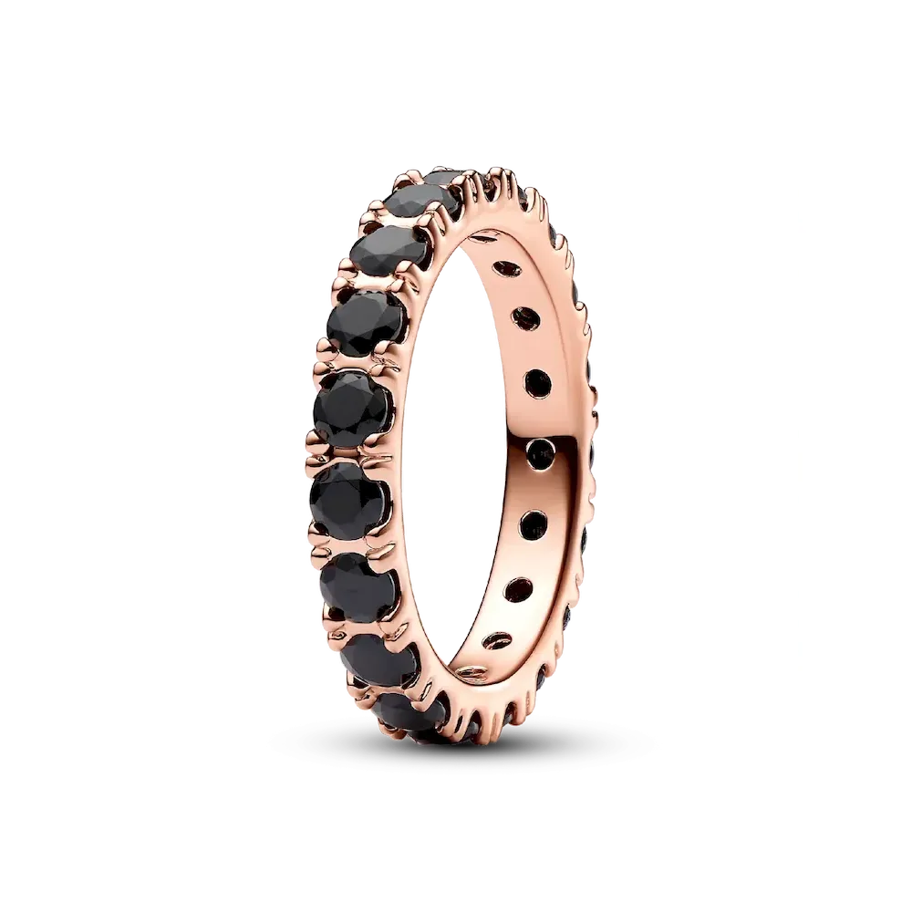 180050C02_RGB.webp Black Sparkling Row Eternity Ring - Image 1