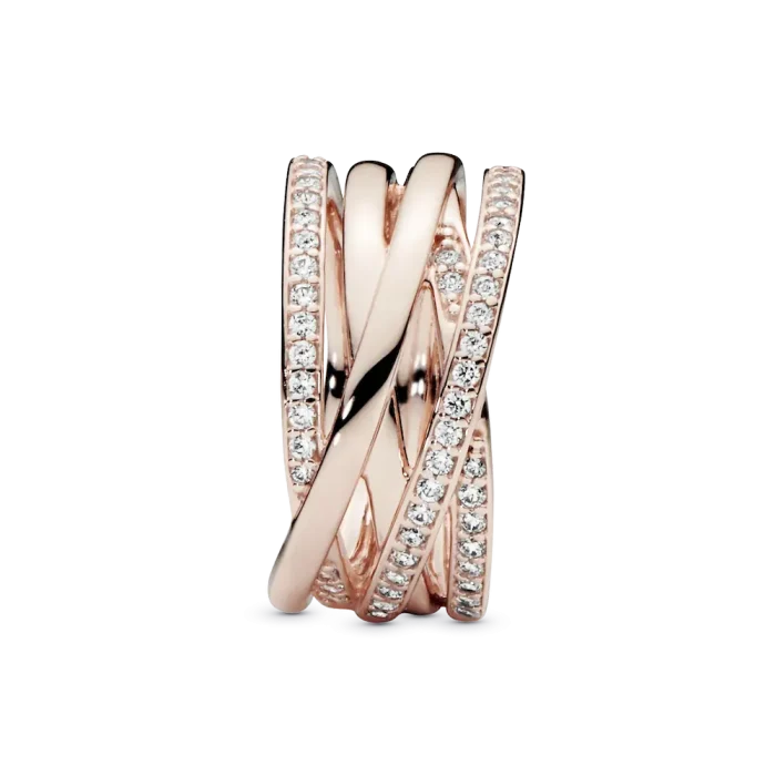 Sparkling & Polished Lines Ring - Image 4