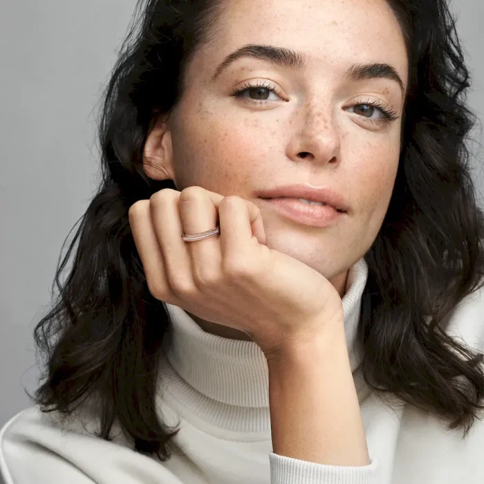 FINAL SALE - Pandora Signature I-D Pavé Ring - Image 3