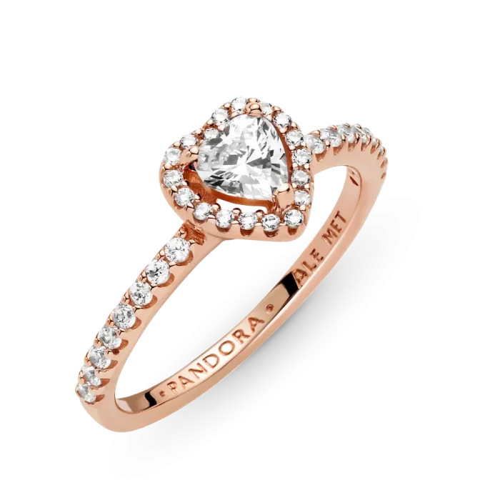 Heart of Rose Princess Wishbone Stacking Ring Set - Image 11