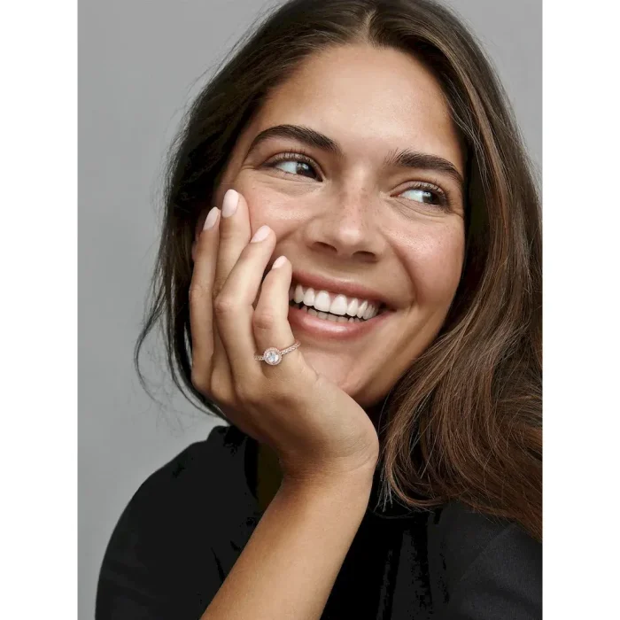 FINAL SALE - Classic Sparkle Halo Ring - Image 3