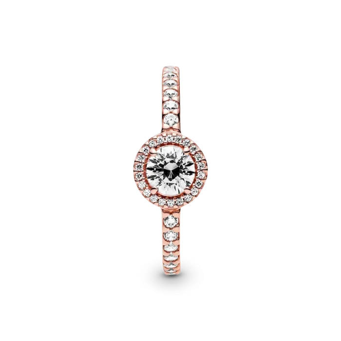 FINAL SALE - Classic Sparkle Halo Ring - Image 5