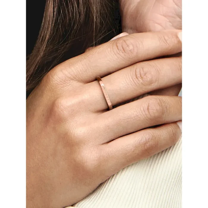 FINAL SALE - Logo Bar Stacking Ring - Image 2