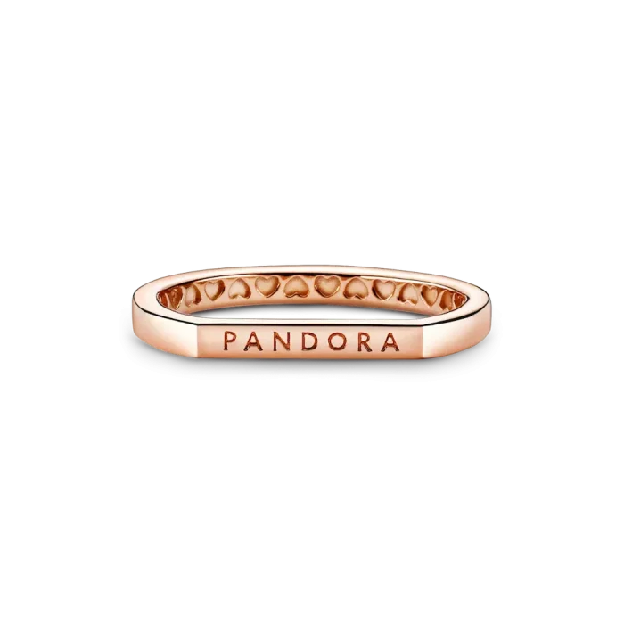 FINAL SALE - Logo Bar Stacking Ring - Image 5