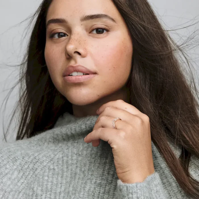 FINAL SALE - Sparkling Marquise Double Wishbone Ring - Image 3