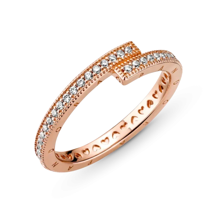 FINAL SALE - Sparkling Overlapping Ring - Image 5
