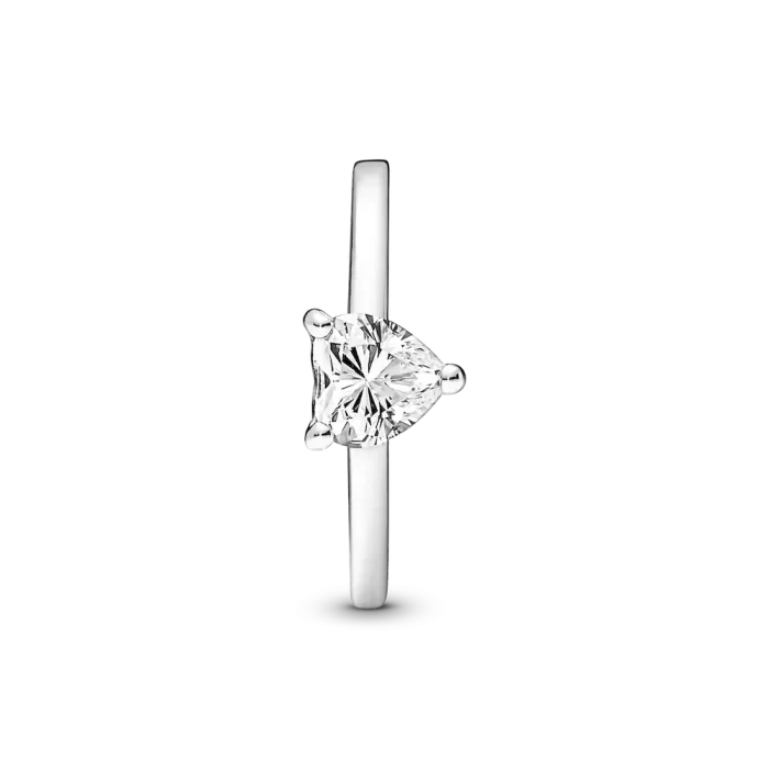 Sparkling Heart Solitaire Ring - Image 4