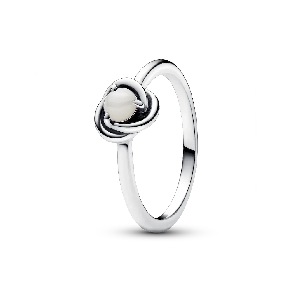 June Birthstone Eternity Circle Ring