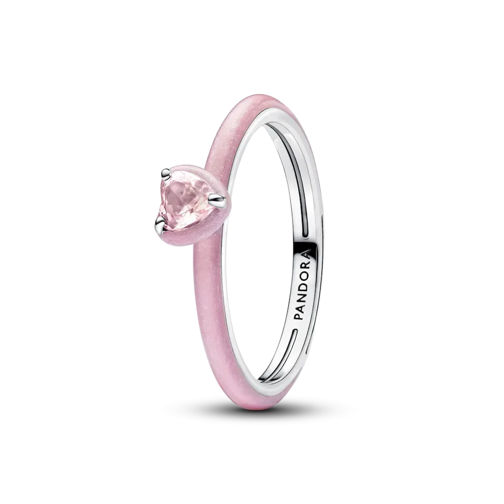 Pink Chakra Heart Ring