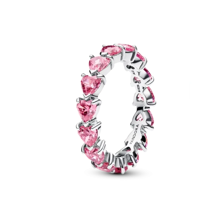 Pink Heart to Hearts Ring Set - Image 2