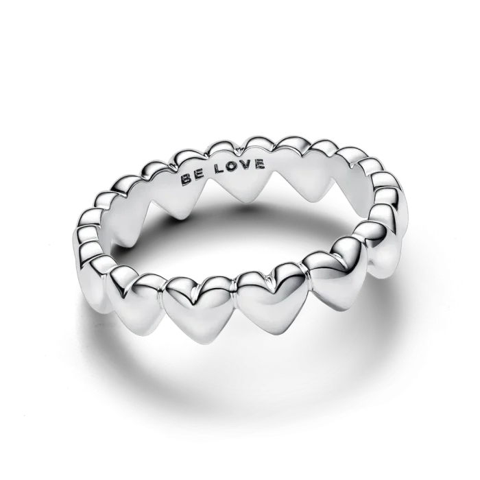 Row of Hearts Ring - Image 6