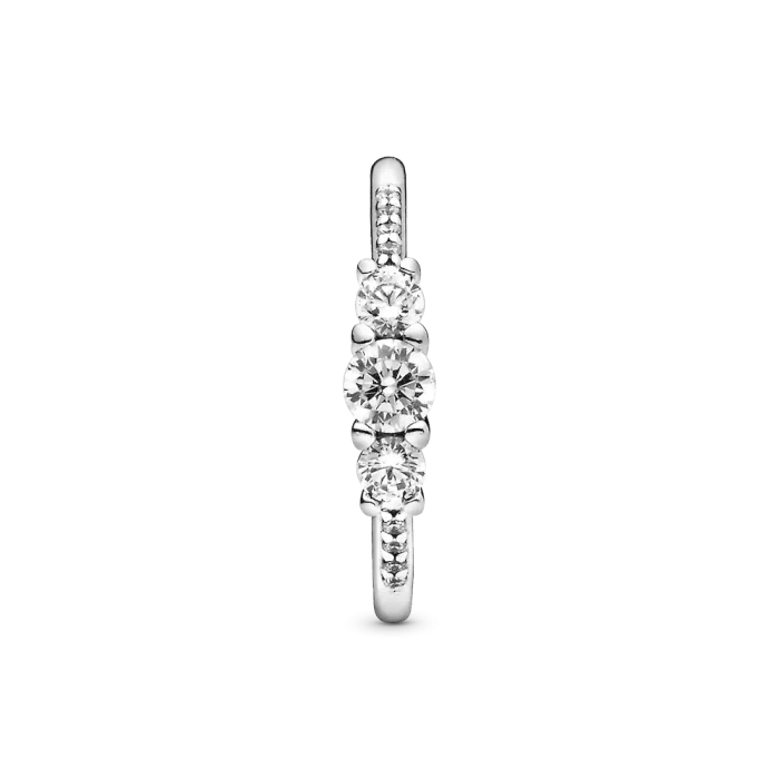 Clear Three-Stone Ring - Image 4