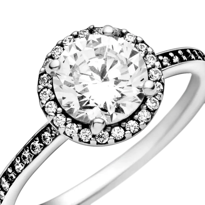 True Elegance Round Halo Ring Set - Image 8