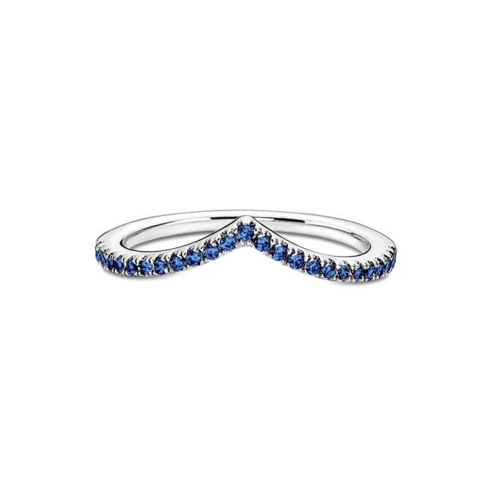 Pandora Timeless Wish Sparkling Blue Ring - Image 5