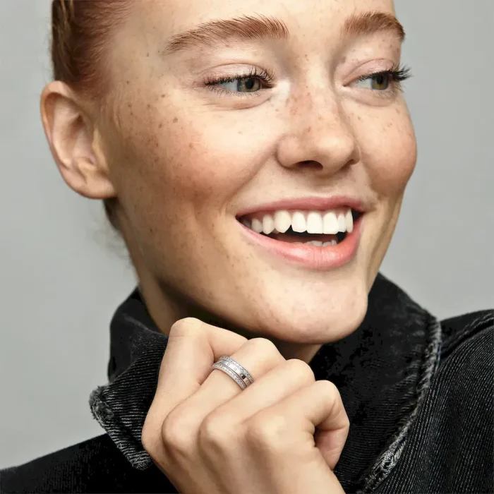 FINAL SALE - Pandora Logo and Hearts Ring - Image 3