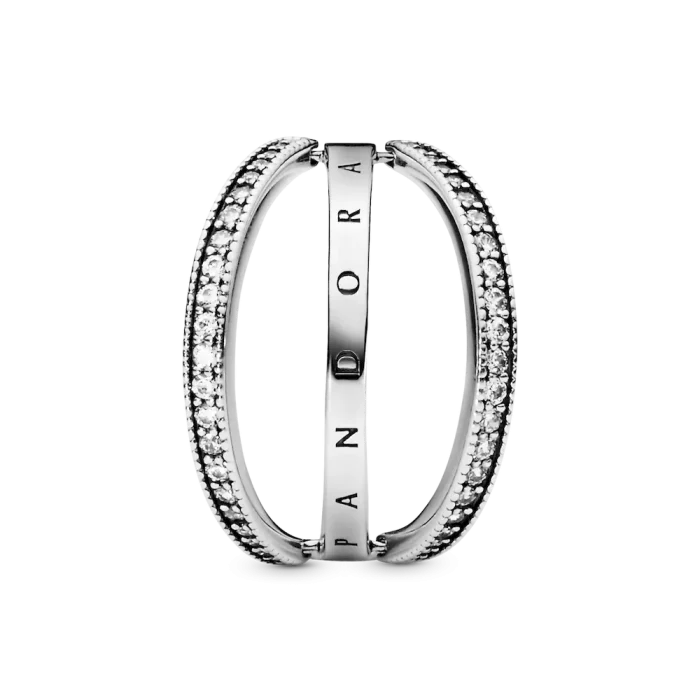 FINAL SALE - Pandora Logo and Hearts Ring - Image 4