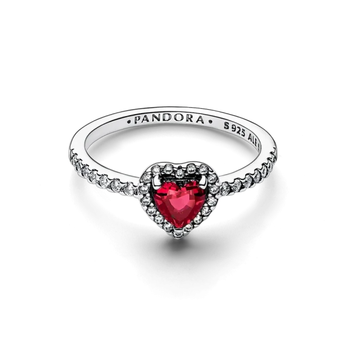 Elevated Red Heart Ring - Image 6