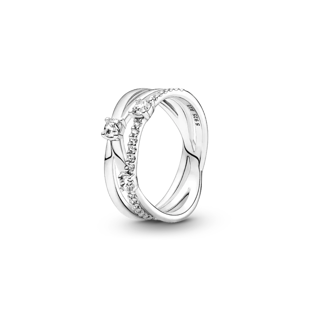 FINAL SALE - Sparkling Triple Band Ring