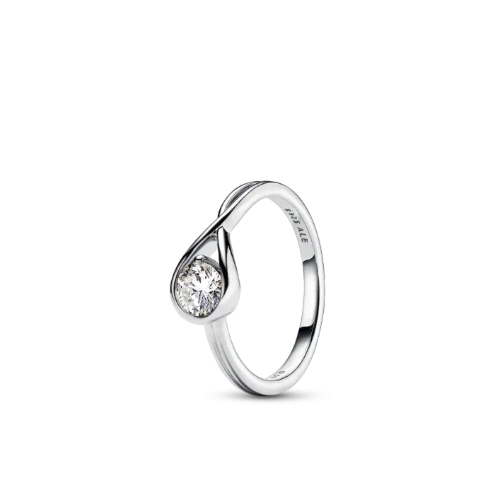 Pandora Infinite Sterling Silver Lab-grown Diamond Ring - Image 2