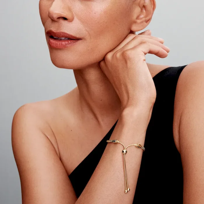 Snake Chain Slider Bracelet - Image 3