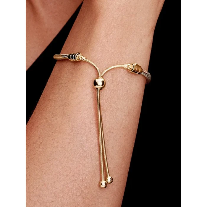 Snake Chain Slider Bracelet - Image 2