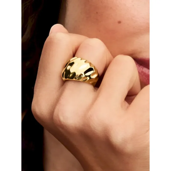 Rippled Statement Ring - Image 2