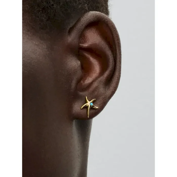 Sparkling Blue Starfish Necklace and Earring Set - Image 14