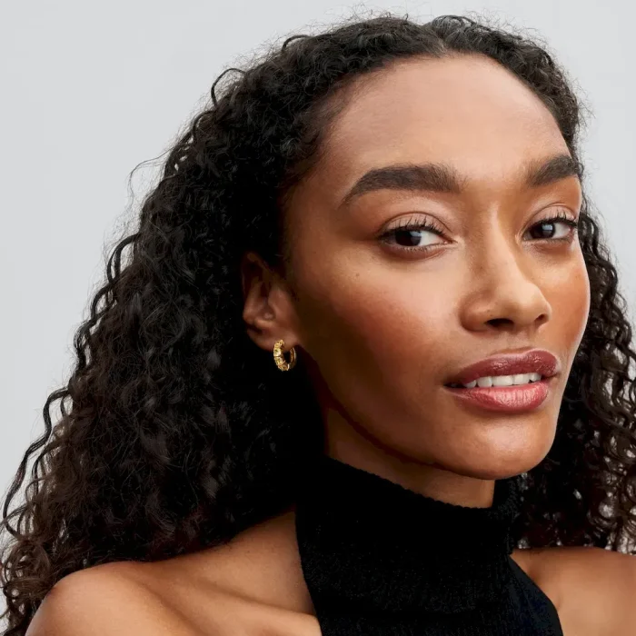 Yellow Huggie Earrings - Image 6