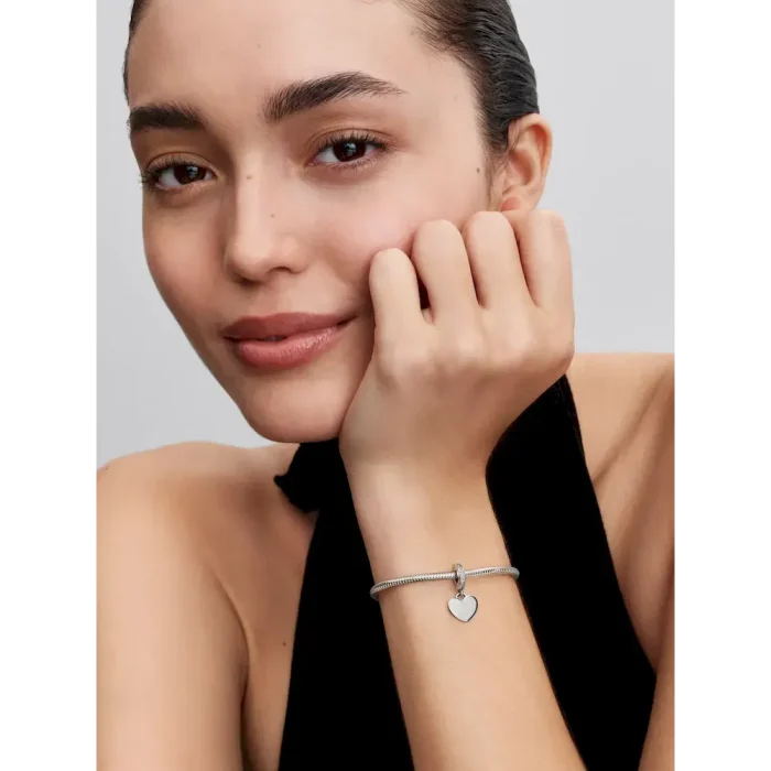 Engravable Heart Tag Dangle Charm - Image 3