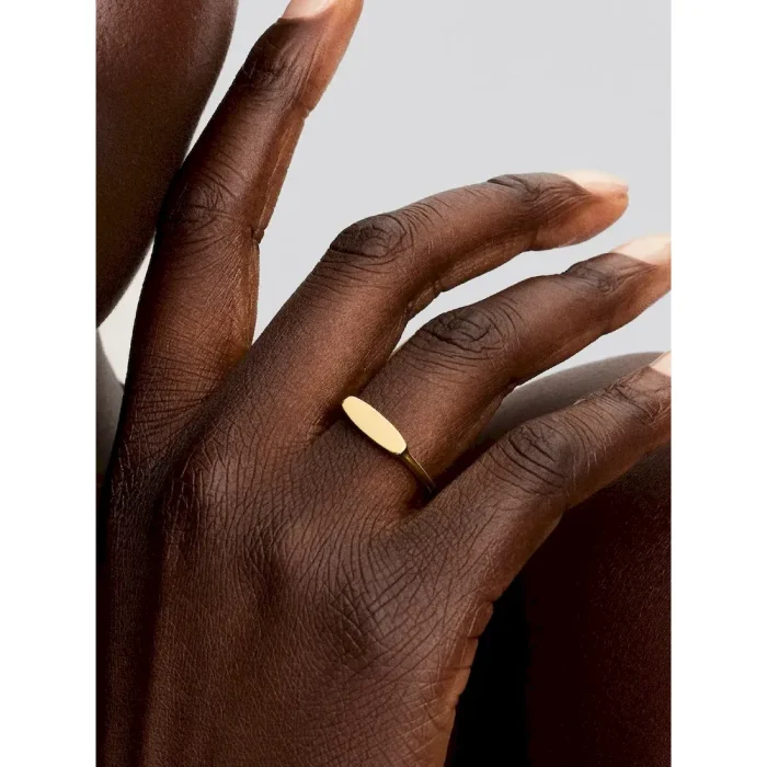 Engravable Love Notes Bar Ring Set - Image 5