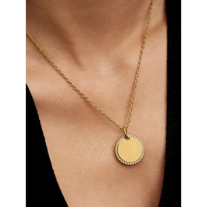 Engravable Round Tag Pendant - Image 2