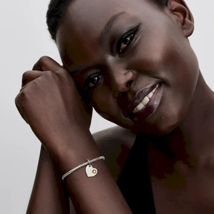 November Honey Stone Heart Dangle Charm - Image 4