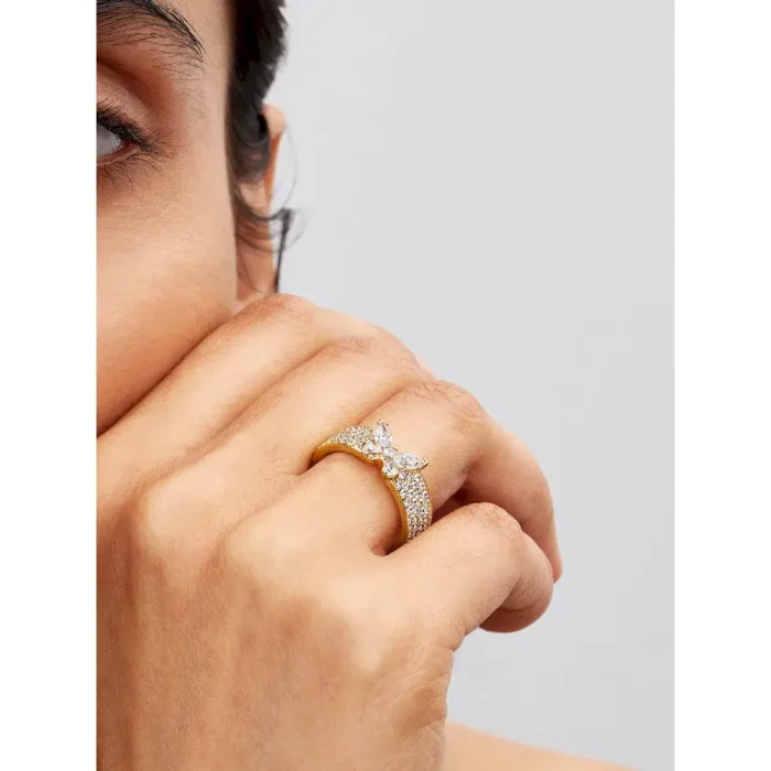 Sparkling Butterfly Bold Ring - Image 2
