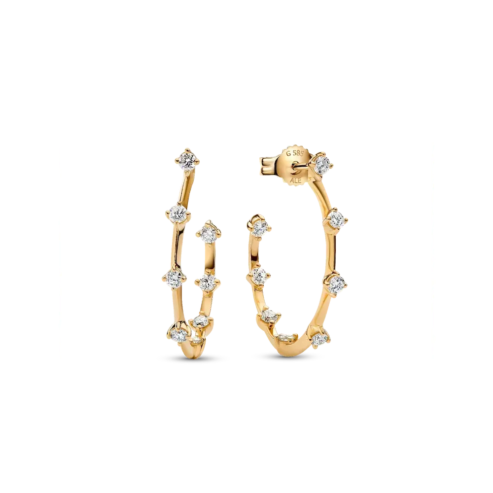 253718C01_RGB.webp Pandora Era Lab-Grown Diamond Station Hoop Earrings - Image 1