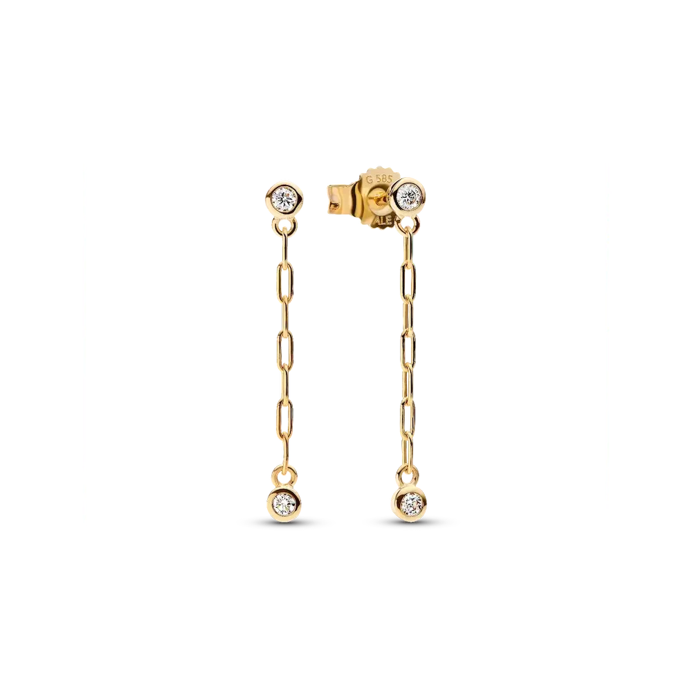 253721C01_RGB.webp Pandora Era Bezel Lab-Grown Diamond Paperclip Chain Drop Earrings - Image 1